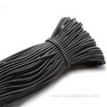 Black round elastic cord latex elastic cord